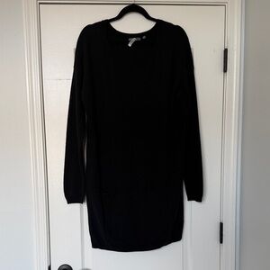 vince long sleeve drape dress Vince Long Sleeve Side Drape Dress